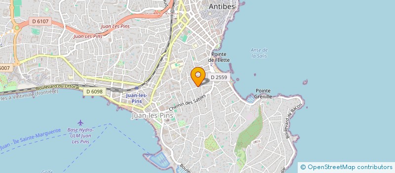 localisation de l'entreprise PERCU 'PASSIONS' à ANTIBES
