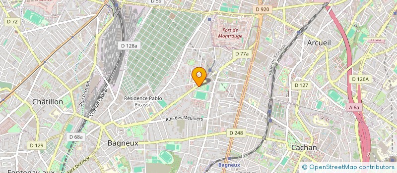 localisation de l'entreprise PERCUGAGA BAGNEUX à BAGNEUX