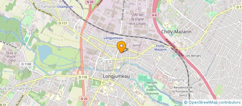 localisation de l'entreprise PERCUSSION JAMAIQUE  LONGJUMEAU