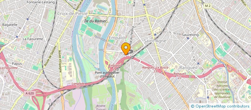 localisation de l'entreprise PERCUTONIK  TOULOUSE