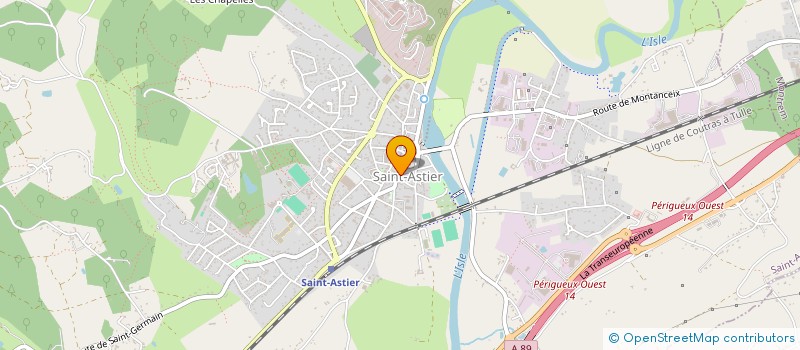 localisation de l'entreprise PERDENAL  SAINT-ASTIER