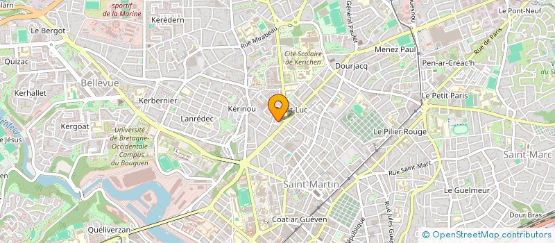 localisation de l'entreprise PERDEREAU ET MOREAU à BREST