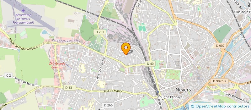 localisation de l'entreprise PERDON à NEVERS