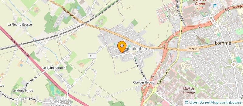 localisation de l'entreprise PERDOUDOU à LILLE