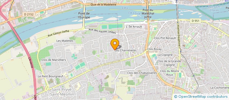 localisation de l'entreprise PERDOUX ACCOMPAGNEMENT CONSEILS 45  SAINT-PRYVE-SAINT-MESMIN