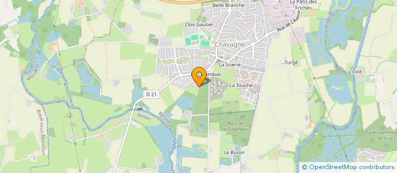 localisation de l'entreprise PERDRIX  CHAVAGNE