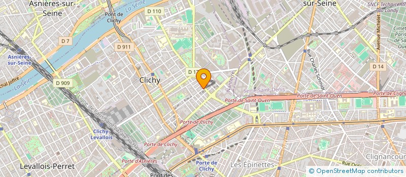 localisation de l'entreprise PERE CASTOR à CLICHY
