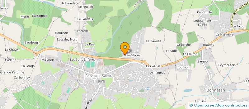 localisation de l'entreprise PERE CELIK  FARGUES-SAINT-HILAIRE