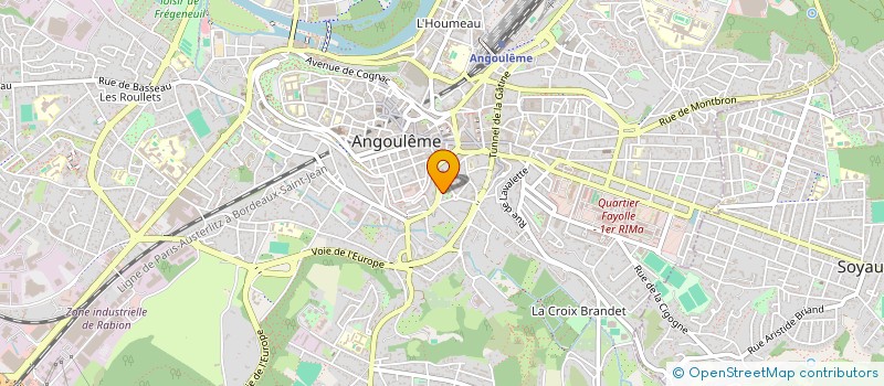 localisation de l'entreprise PERE DEVAL à ANGOULEME