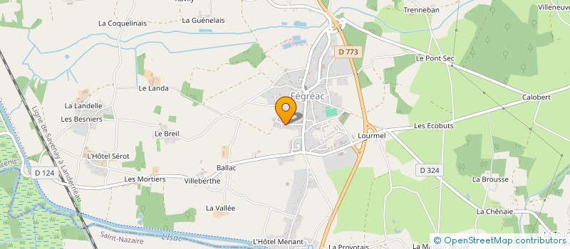 localisation de l'entreprise PERE ET FILS LF  FEGREAC