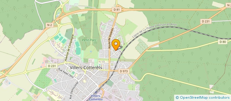 localisation de l'entreprise PERE ET REPERE  VILLERS-COTTERETS