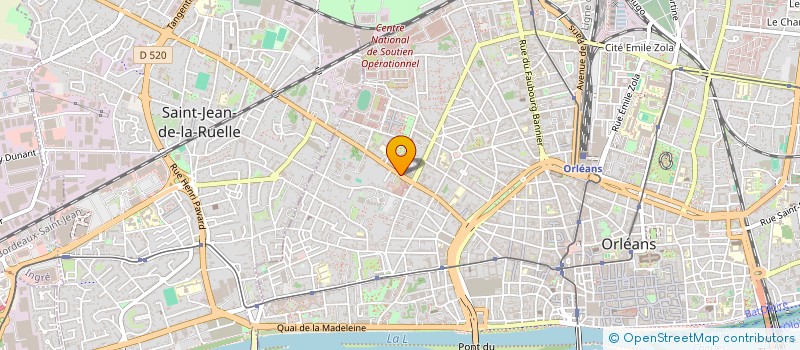 localisation de l'entreprise PERE & FILS à ORLEANS