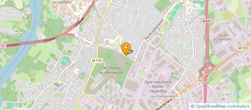 localisation de l'entreprise PERE & FISH  CARQUEFOU