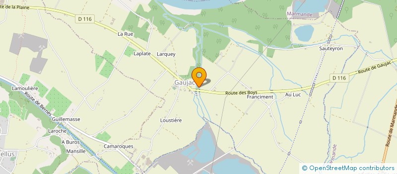 localisation de l'entreprise PERE FRERES STE  GAUJAC