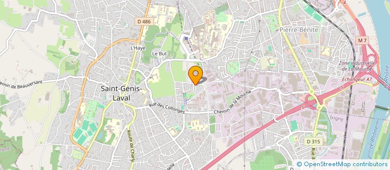 localisation de l'entreprise PERE NOEL AU FIL DU TEMPS  SAINT-GENIS-LAVAL