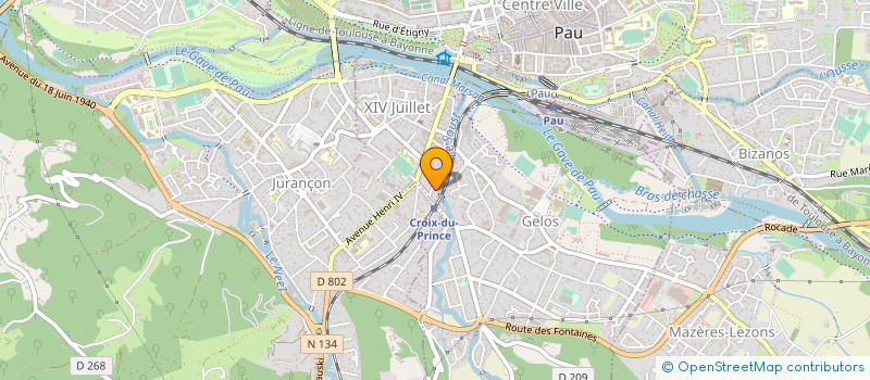 localisation de l'entreprise PERE PARDIES à PAU