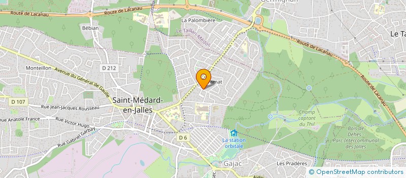 localisation de l'entreprise PEREBAT SAS  SAINT-MEDARD-EN-JALLES