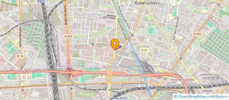 localisation de l'entreprise PEREFIS à AUBERVILLIERS