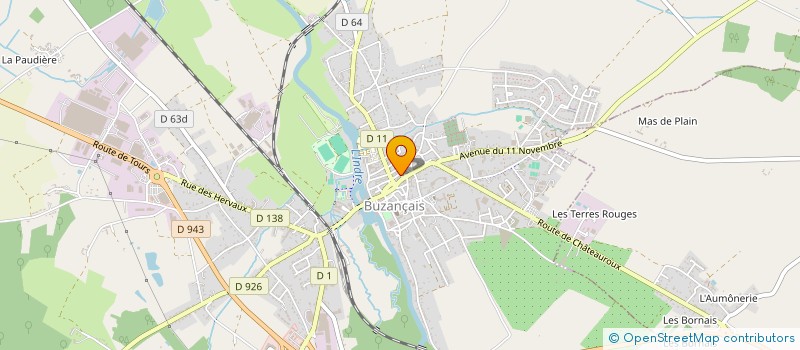 localisation de l'entreprise PEREGRINATIONS à BUZANCAIS