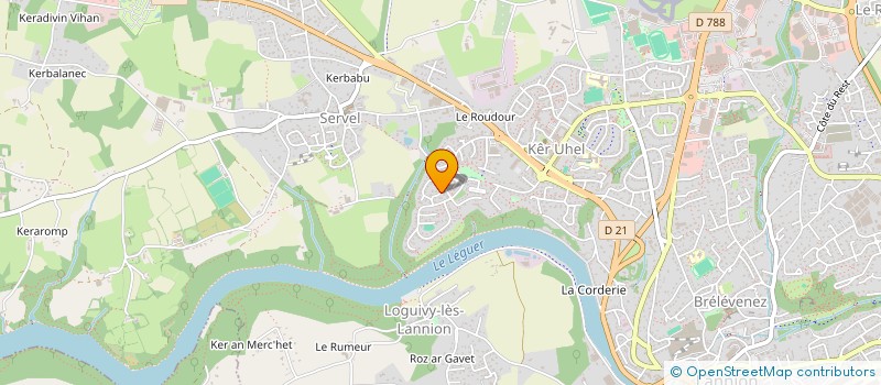 localisation de l'entreprise PEREGRINE  LANNION