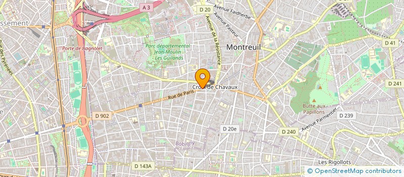localisation de l'entreprise PEREIDO SARL  MONTREUIL