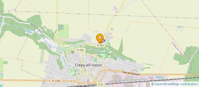 localisation de l'entreprise PEREIRA à CREPY-EN-VALOIS