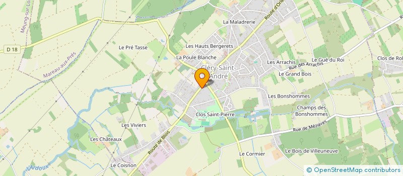 localisation de l'entreprise PEREIRA à CLERY-SAINT-ANDRE