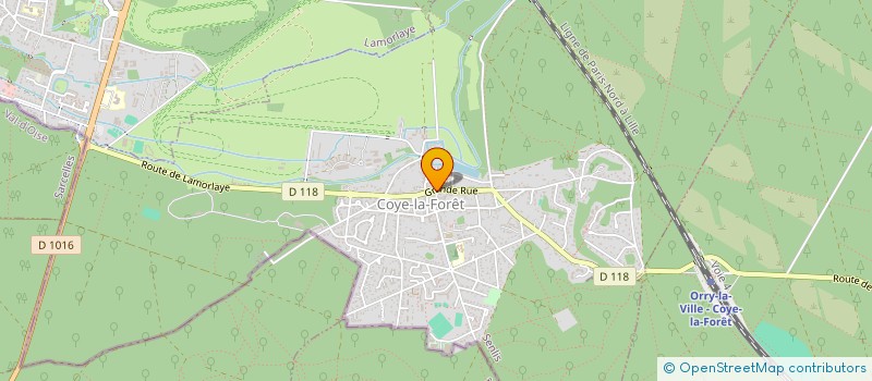 localisation de l'entreprise PEREIRA ALVARO  COYE-LA-FORET