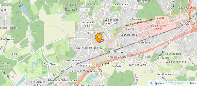 localisation de l'entreprise PEREIRA ARCHITECTES  VILLANDRY