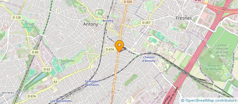 localisation de l'entreprise PEREIRA BDS à ANTONY