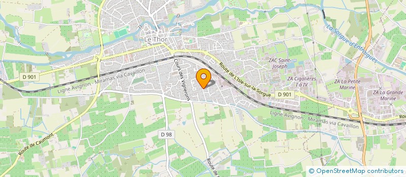 localisation de l'entreprise PEREIRA CONSTRUCTION  LE THOR