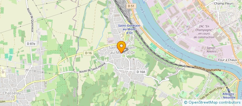 localisation de l'entreprise PEREIRA ET LUDI  SAINT-GERMAIN-AU-MONT-D'OR