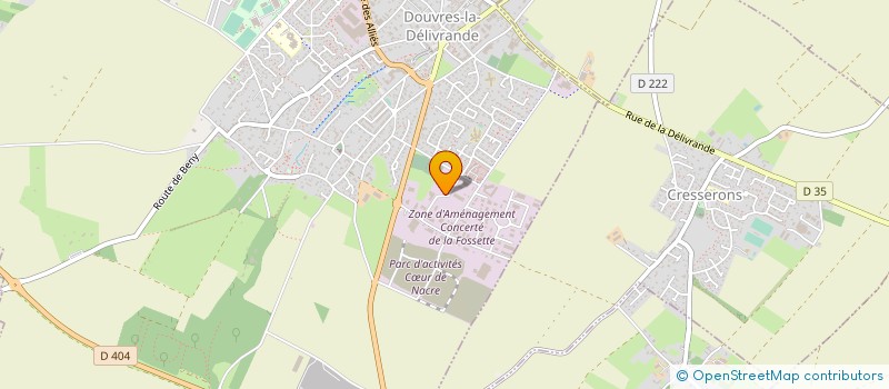 localisation de l'entreprise PEREIRA & FILS à DOUVRES-LA-DELIVRANDE