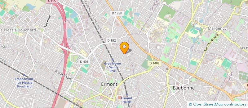 localisation de l'entreprise PEREIRA FOCH à ERMONT