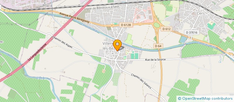 localisation de l'entreprise PEREIRA FRERES à VILLENEUVE-LES-BEZIERS