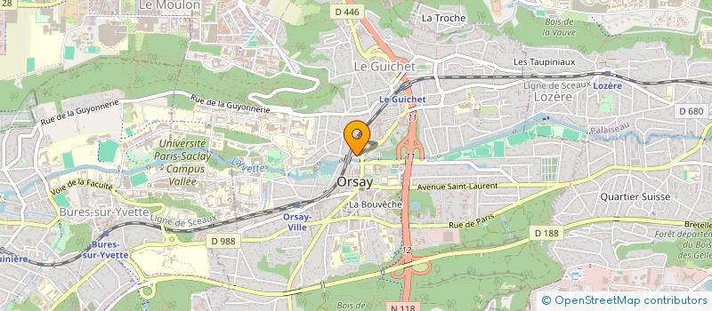 localisation de l'entreprise PEREIRA GUEDES & RIBEIRO - ENTREPRISE GENERALE DE BATIMENT à ORSAY