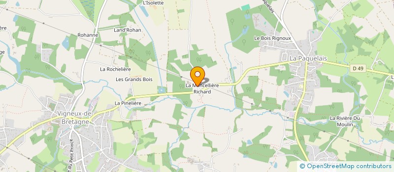 localisation de l'entreprise PEREIRA IMMOBILIER à VIGNEUX-DE-BRETAGNE