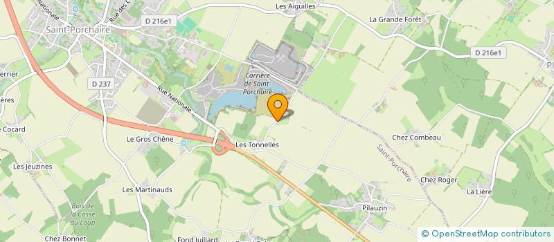 localisation de l'entreprise PEREIRA MACONNERIE  SAINT-PORCHAIRE