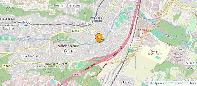 localisation de l'entreprise PEREIRA TERRASSEMENTS  VILLEBON SUR YVETTE