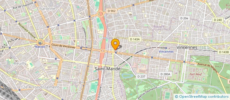 localisation de l'entreprise PEREL à SAINT-MANDE