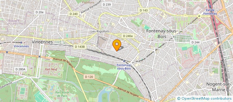 localisation de l'entreprise PERELIMMO à FONTENAY-SOUS-BOIS