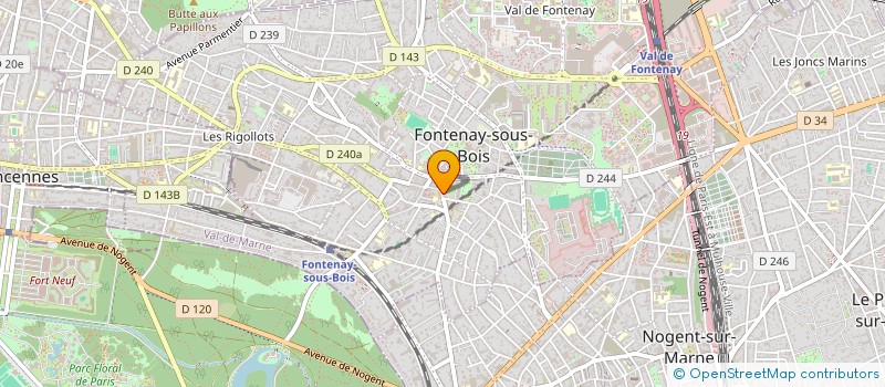 localisation de l'entreprise PERELINK à FONTENAY-SOUS-BOIS