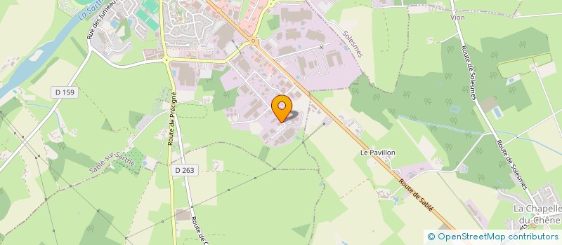 localisation de l'entreprise PERENNAE  SABLE-SUR-SARTHE