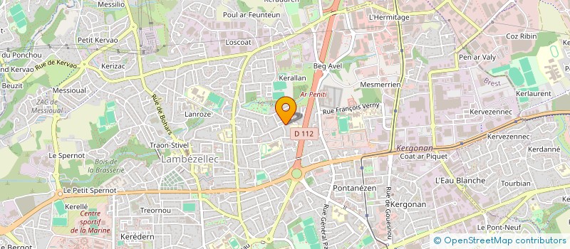 localisation de l'entreprise PERENNOU NICOLAS à BREST