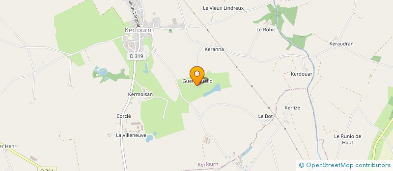 localisation de l'entreprise PERES à KERFOURN