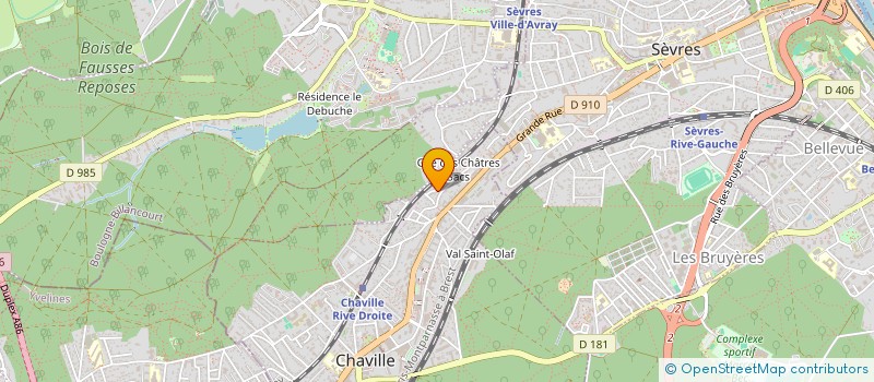 localisation de l'entreprise PERES-BRIEZ LOCATIF  CHAVILLE