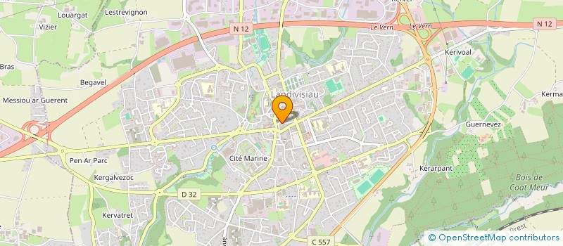 localisation de l'entreprise PERES JEAN & LENORMAND ALAIN à LANDIVISIAU