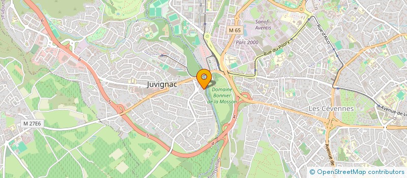 localisation de l'entreprise PERET DE LA PLAINE  JUVIGNAC