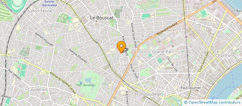 localisation de l'entreprise PERET MARCEAU  LE BOUSCAT