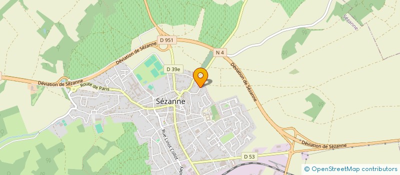 localisation de l'entreprise PERETEAU à SEZANNE